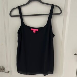 Lily Pulitzer Black Sleeveless Top Size M